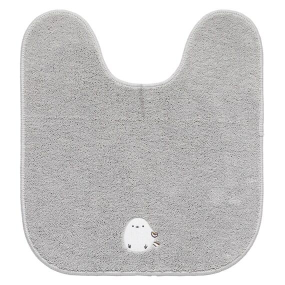 トイレマット(シマエナガ グレー)