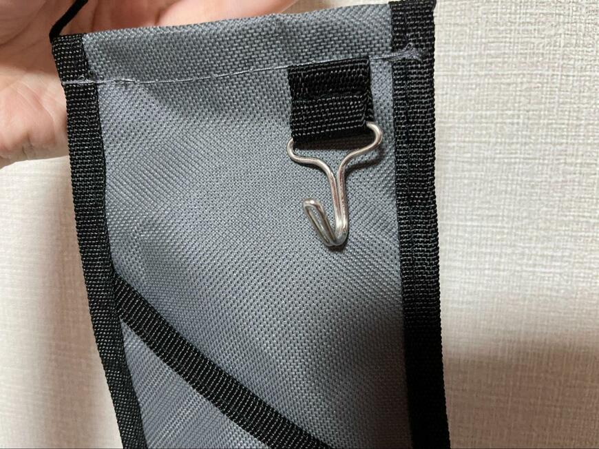 ダイソー、ウォールポケット（A、グレー）画像