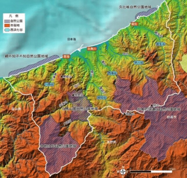 糸魚川市の地形