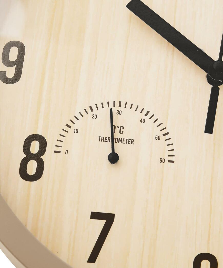 3COINS 湿温度計付掛け時計