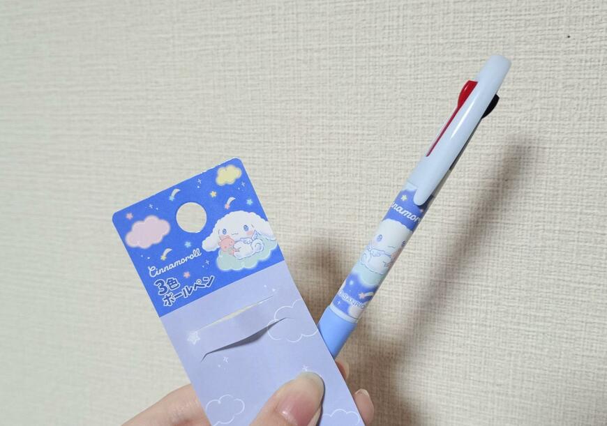 キャンドゥ、3色ボールペンシナモロール画像
