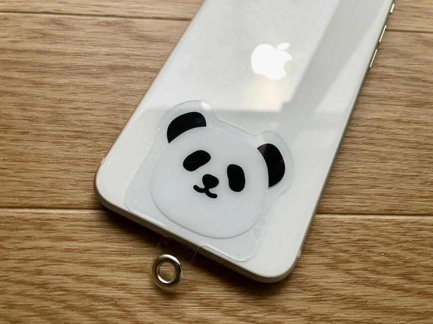 セリア「クマ＆パンダ スマートフォン用ストラップ」