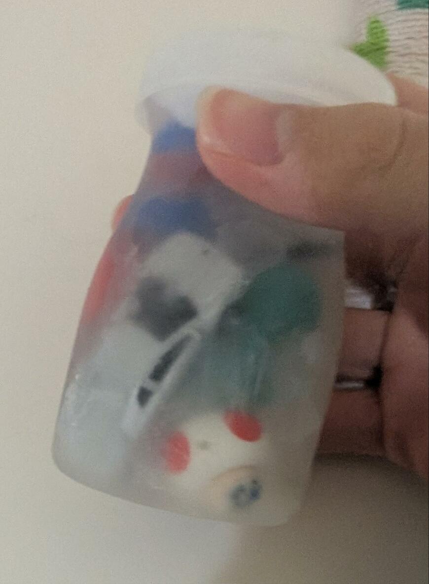 冷凍庫の底から発見されたおもちゃ