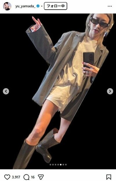 山田優のInstagram投稿