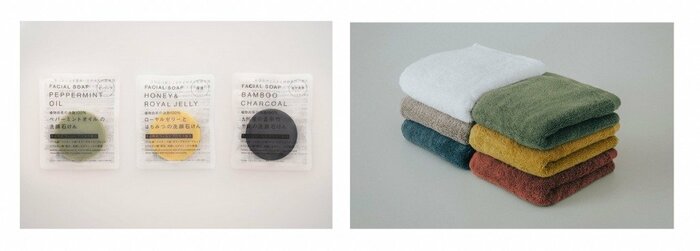 Standard Products by DAISO 洗顔石鹸、フラッフィータオル