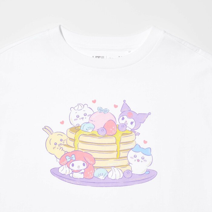 ユニクロ公式 GIRLS ちいかわ × サンリオキャラクターズ:スイーツコレクション UT(半袖)
