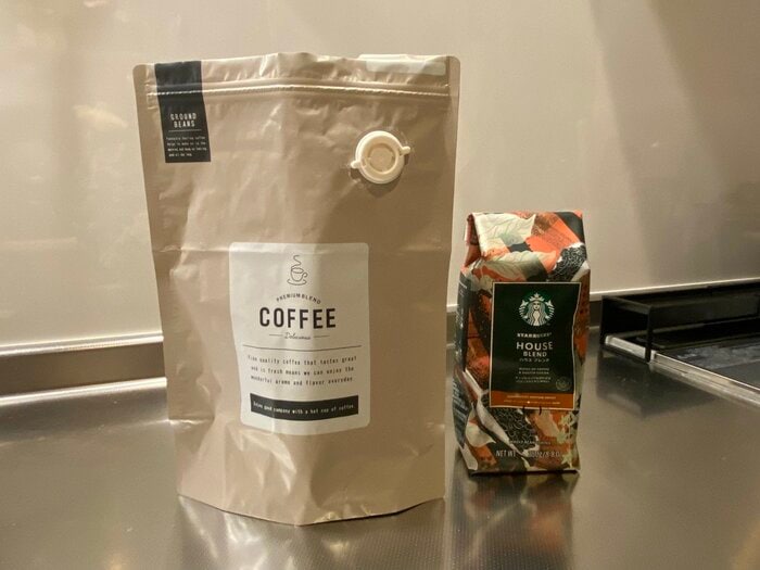 ダイソーの「食品保存袋(コーヒー用、約300g)」