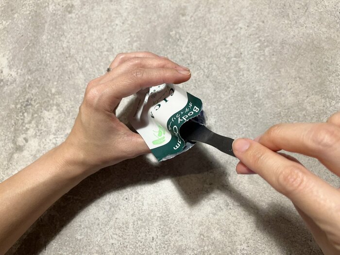 クリームを余すこと使える仕様