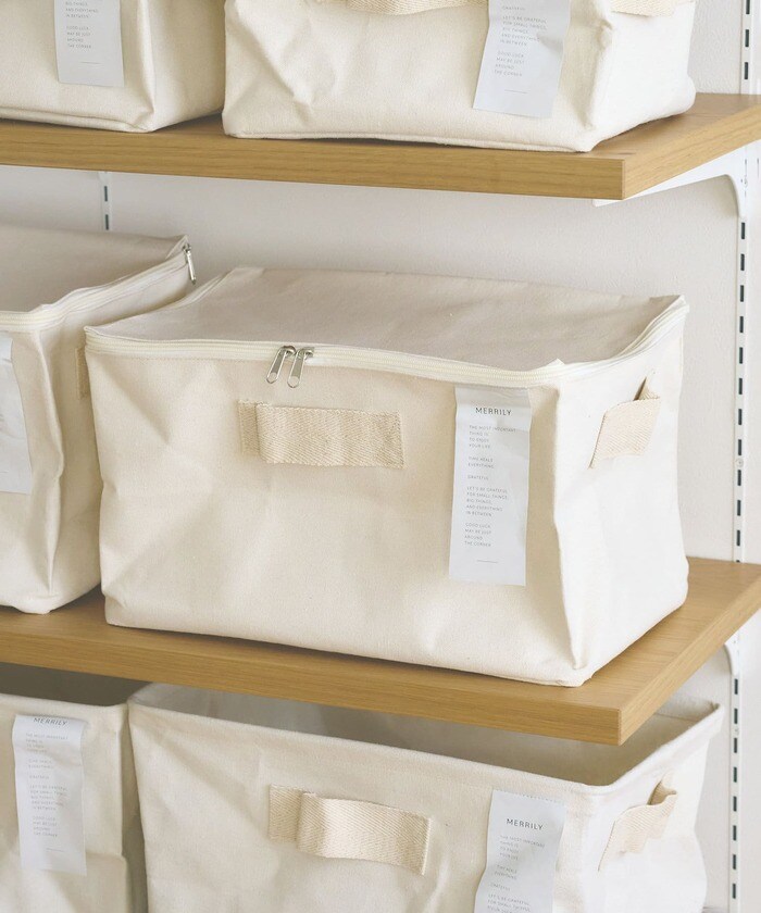 コットンフタ付きワイド収納