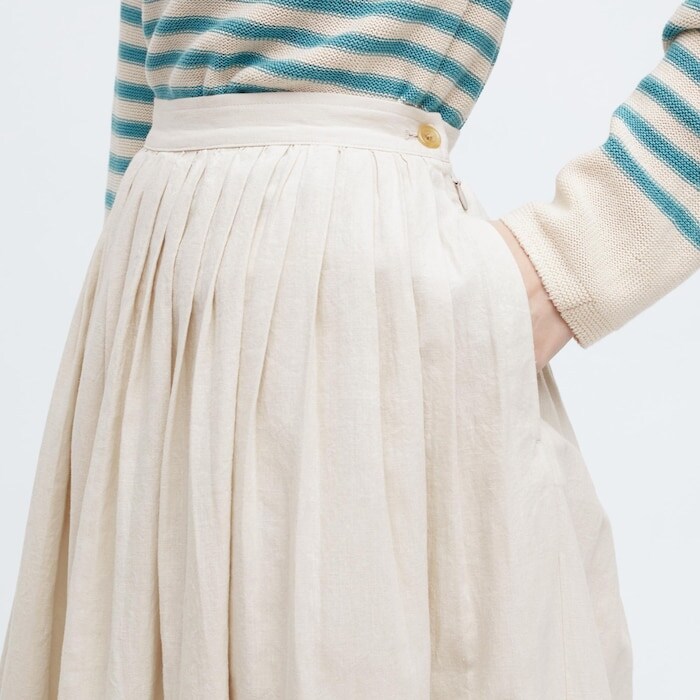 出所：ユニクロ公式オンラインストア リネンコットンギャザースカート