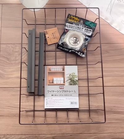 「これ真似したい！！」もったいない〈棚の微妙な空きスペース〉に...→セリアのアイテムで便利な〈引き出し収納〉を作る！