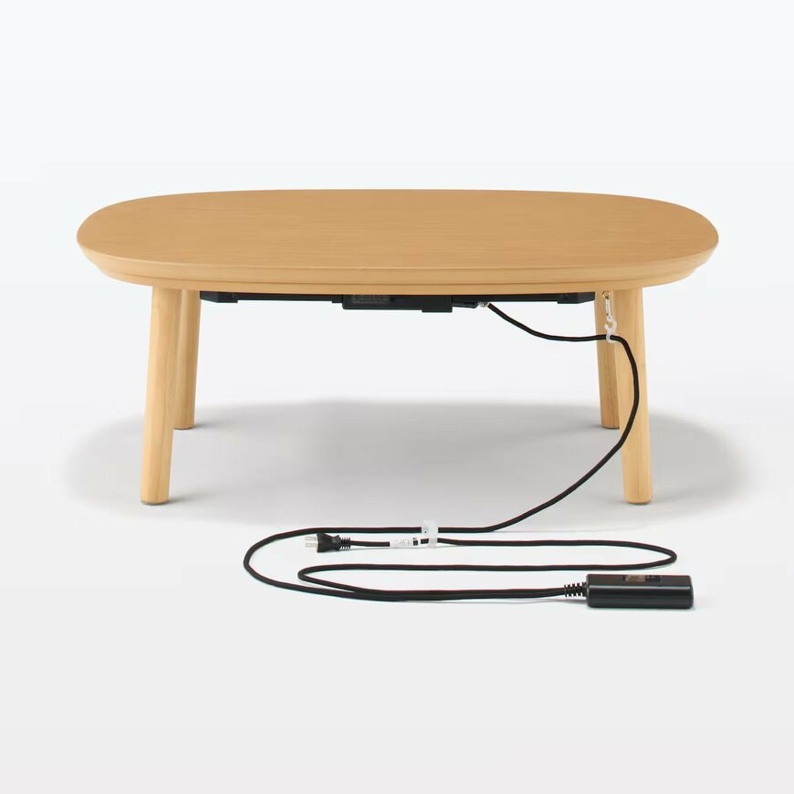 出所：無印良品ネットストア　こたつにもなるローテーブル 小