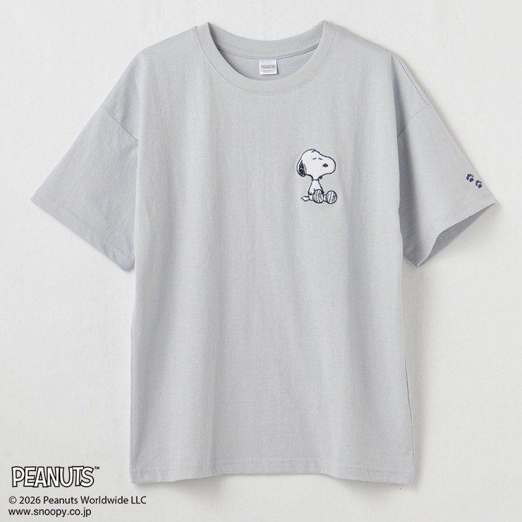 出所：しまむらパーク レディース 半袖Tシャツ（PEANUTS）