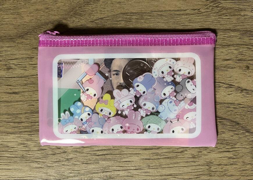 キャンドゥ、フラットポーチ（S） MM ガーリーポップ