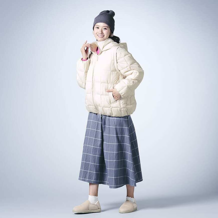 ワークマン公式 レディースデタッチャブルパフィーブルゾンの画像