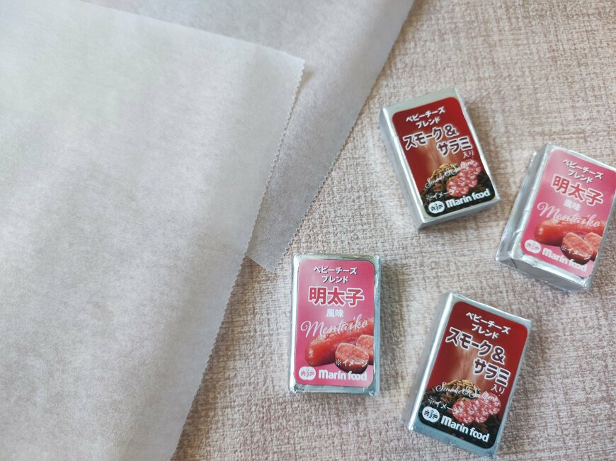 マリンフード株式会社　ベビーチーズブレンド 明太子風味・スモーク＆サラミ入り