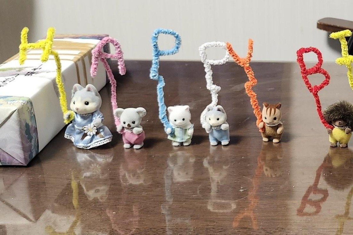 誕生日の夫が帰宅すると… 待ち構えていた「シルバニアファミリー」に10