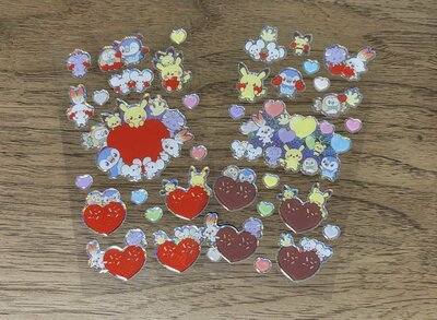 セリア、ポケピース キラキラシール2商品画像