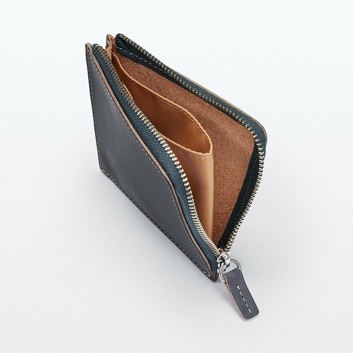 手塗りヌメ革 L字財布