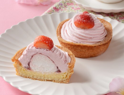 ローソンの新商品:いちごフロマージュタルト