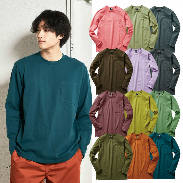 ベビーウエイトコットンオーバーサイズ長袖Tシャツ