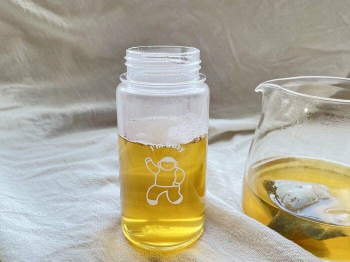 ドリンクボトル I’mを使用しているところ