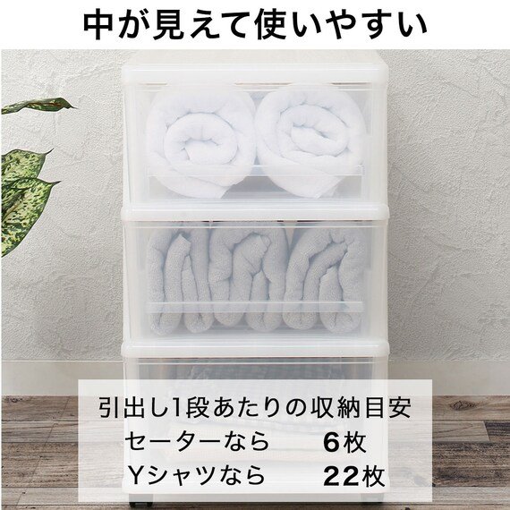 中が見やすいクリアタイプ