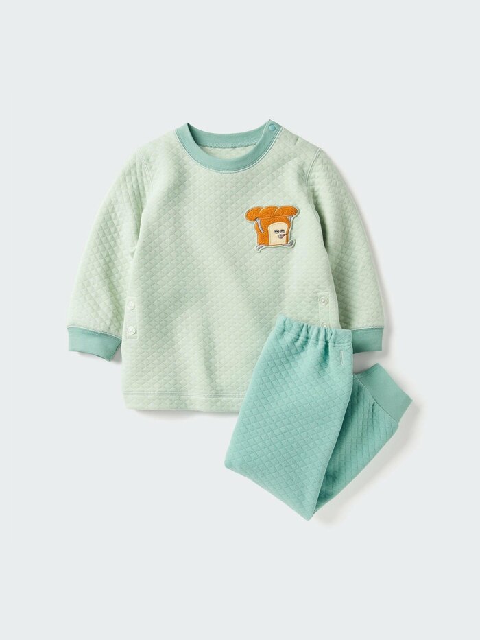 ユニクロ公式 キルトパジャマ/パンどろぼう