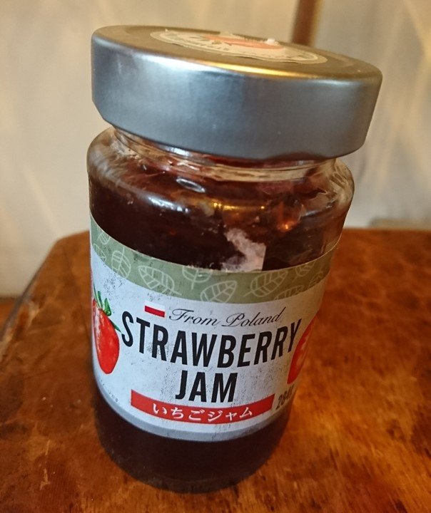 いちごジャム（筆者撮影）