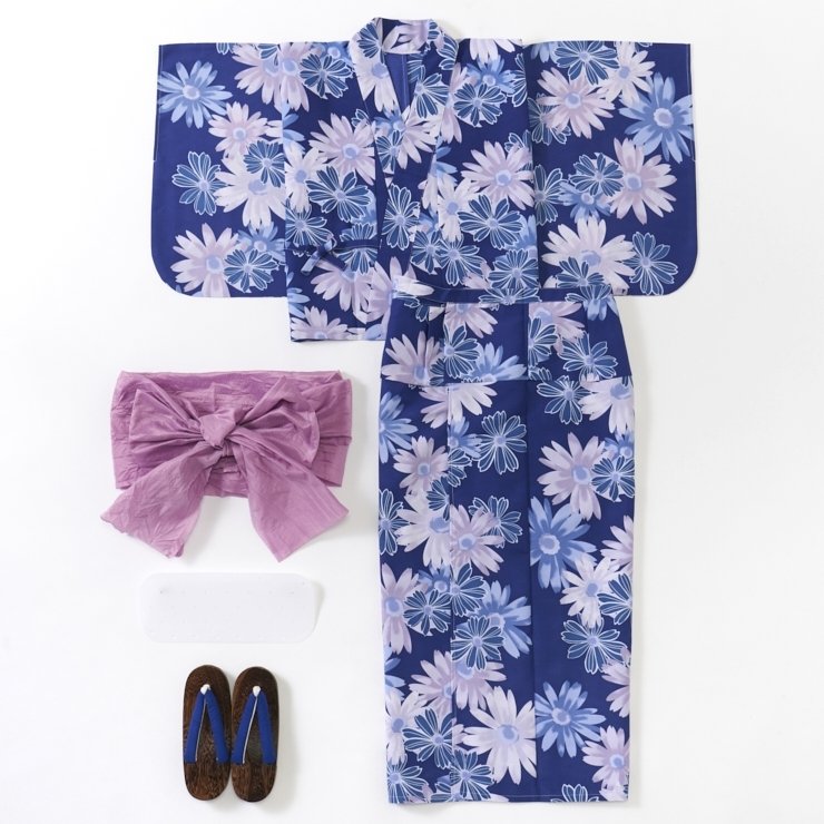 出所：しまむら　レディース　浴衣（TERA)ネイビー