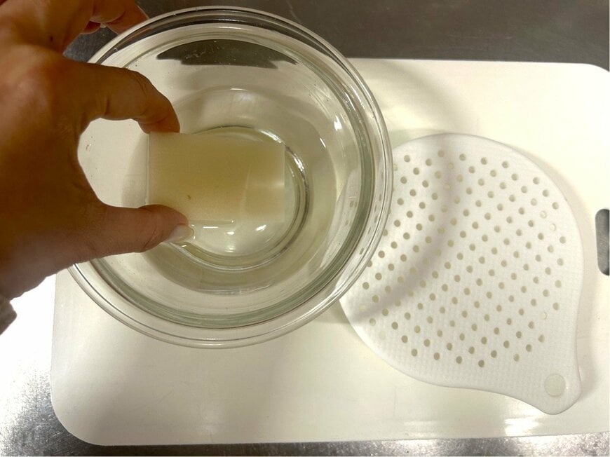 「水にくぐらせてからレンチン、がコツ！」