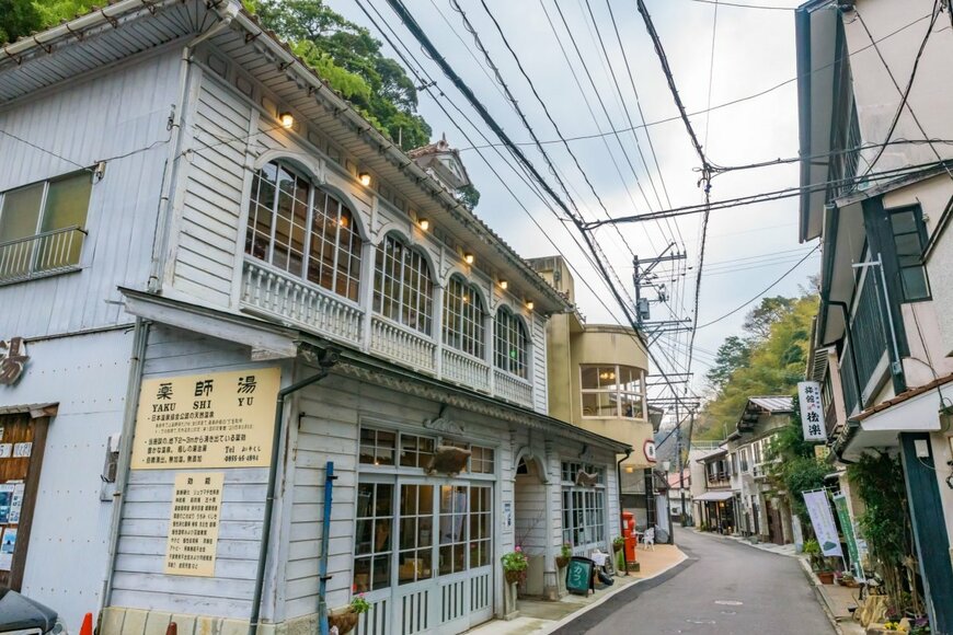 温泉津温泉の町並み