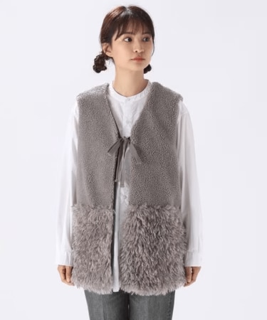 ニコアンド アソートファーベスト ふわふわモコモコ ニコアンド アソートファーベスト モコモコ ふわふわ niko and