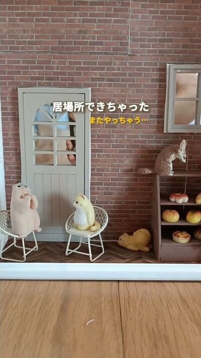 ガチャたちの居場所になったミニチュアの部屋