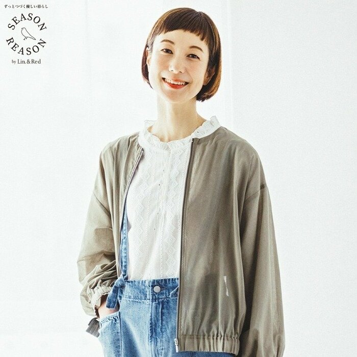 しまむら、レディース　プルオーバー着用例画像