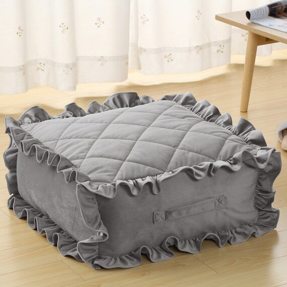 布団を入れてそのままクッションとして使えるクッションカバー