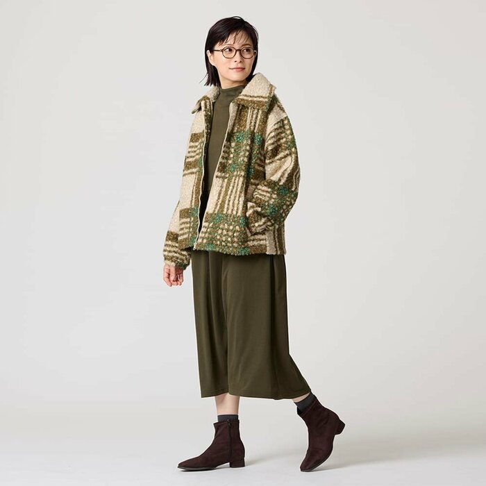 ふわふわとした見た目がたまらなく可愛い「レディースプードルボアジップブルゾン」