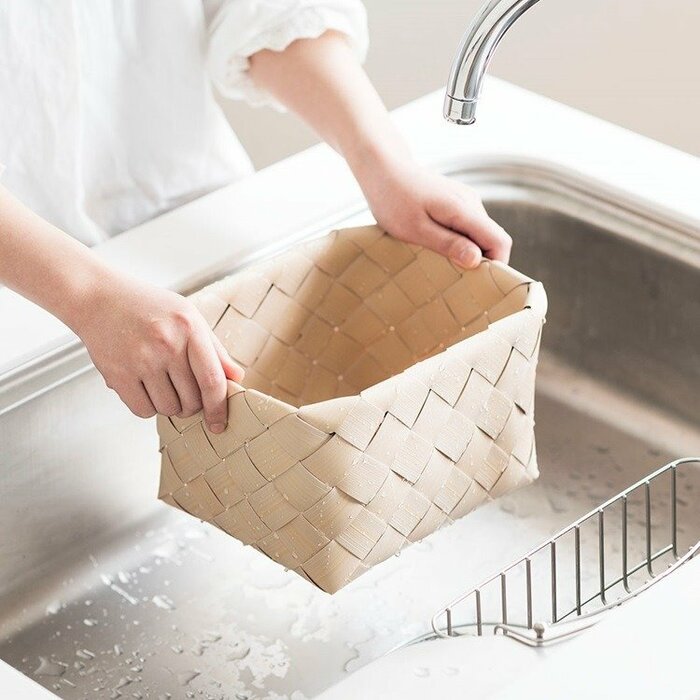 KEYUCA公式　洗えるバスケット スリム中深