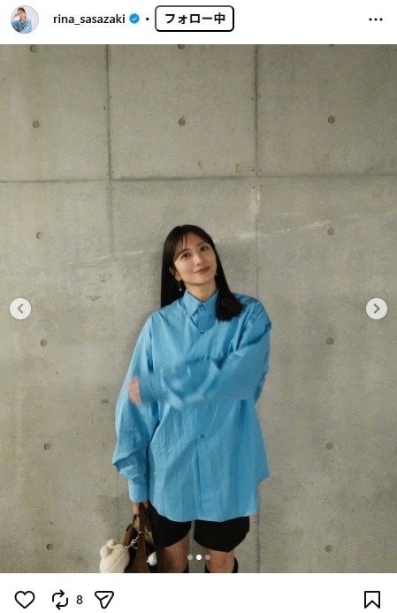 出所：笹崎里菜のInstagram（＠rina_sasazaki）　参照日：2026年2月3日