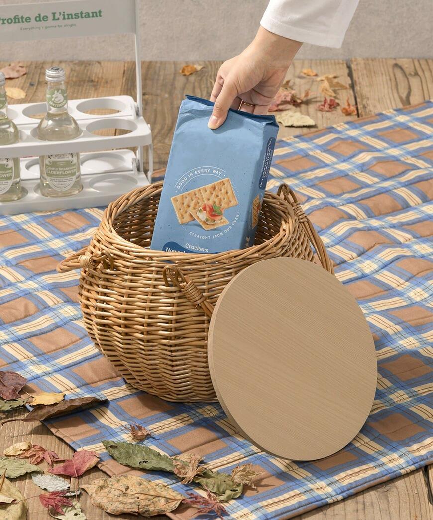 出所：パルグループ公式ファッション通販サイト 3COINS ウィローバスケット／Autumn Picnic