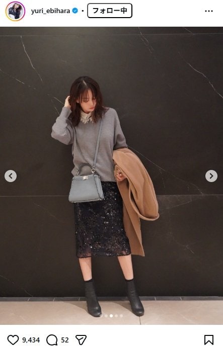 出所：蛯原友里のInstagram（＠yuri_ebihara）　参照日：2025年12月11日