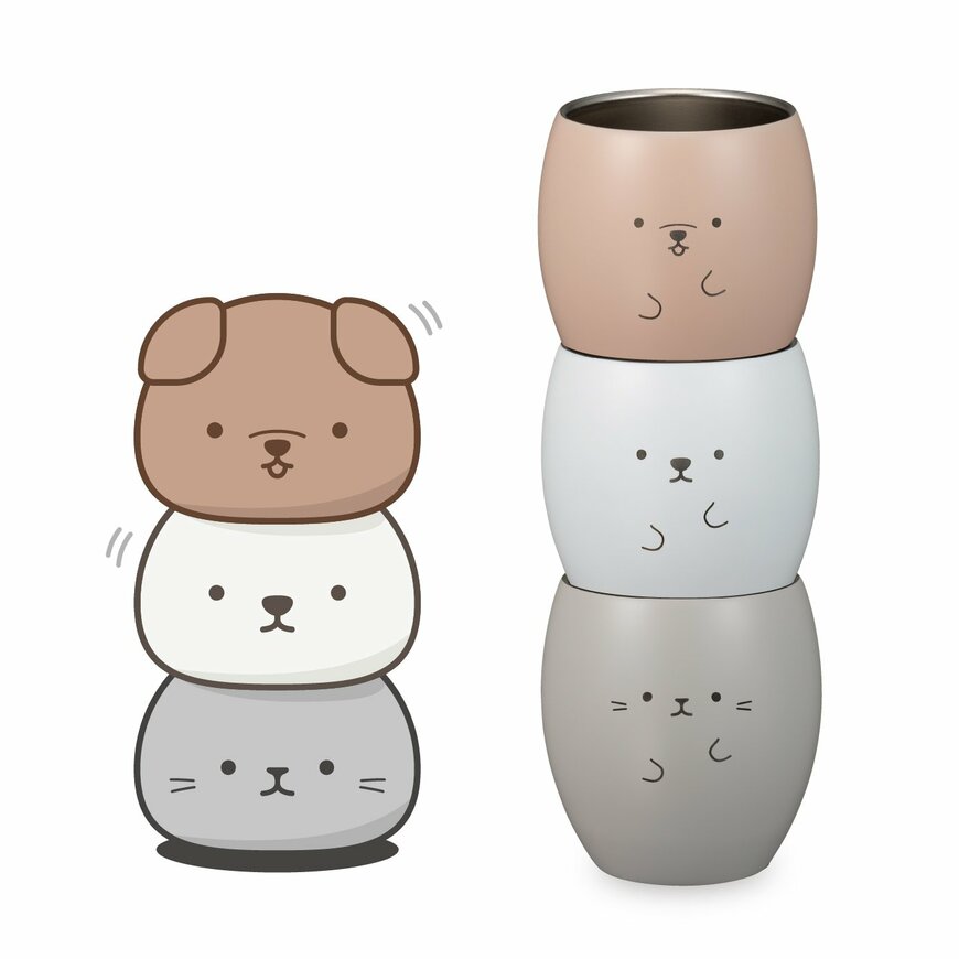 出所：シービージャパン公式　アニマルステンレスタンブラー