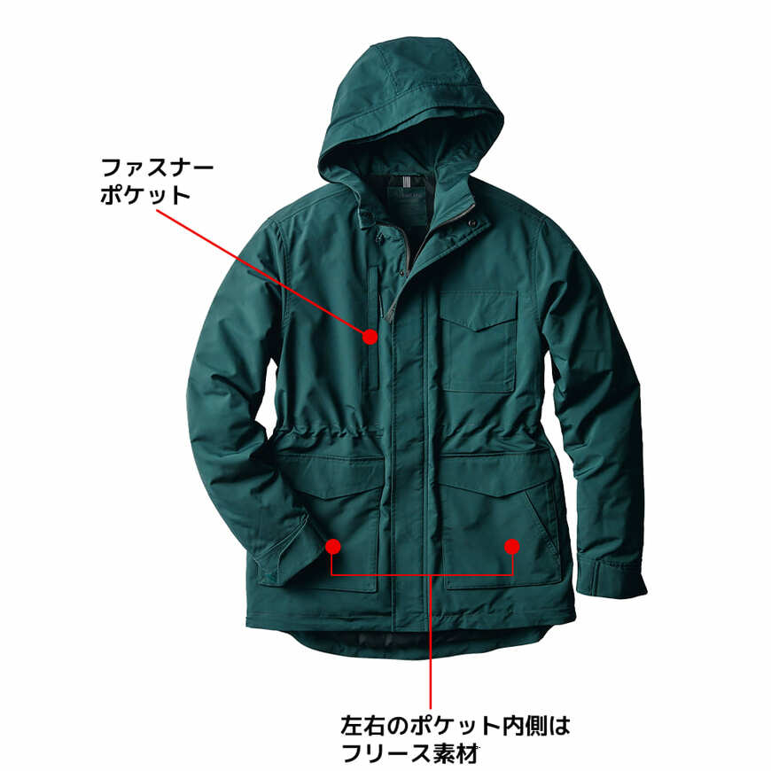 出所：ワークマン公式　M65タイプ ユーティリティウォームジャケット