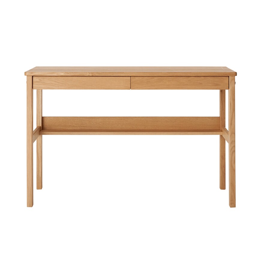 出所：無印良品 月額定額サービス オーク無垢材デスク・幅110cm・無垢材