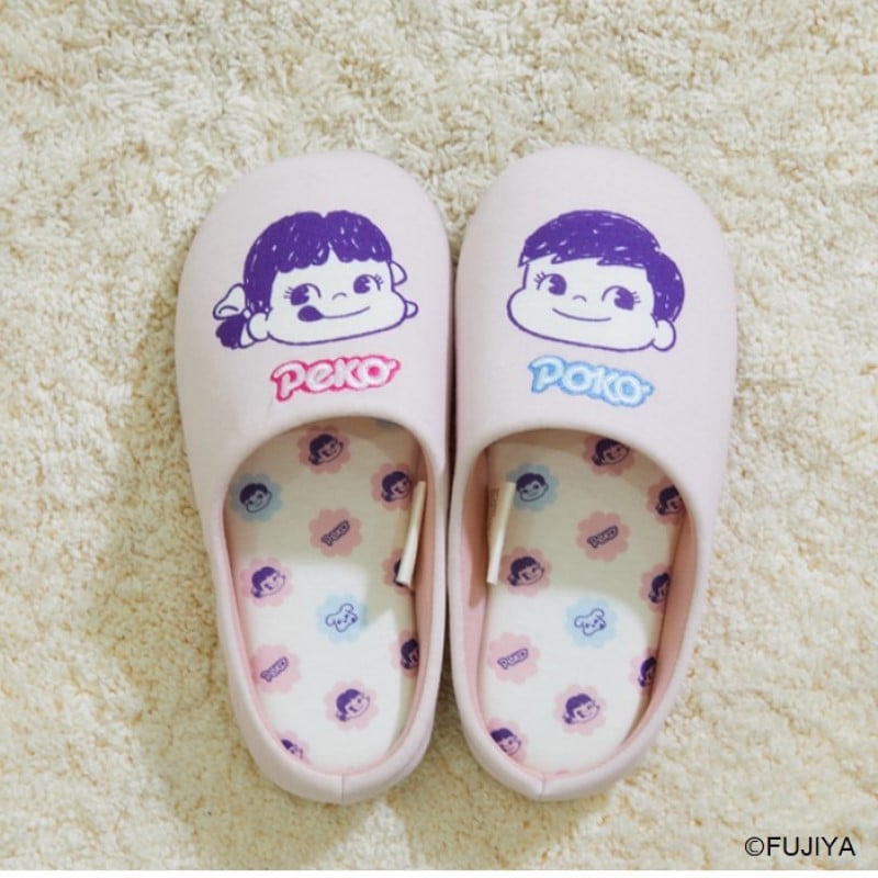 ペコちゃん＆ポコちゃんルームシューズ