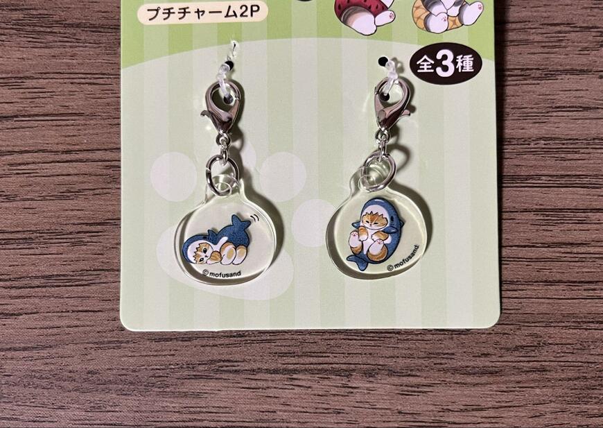 セリア、mofusand プチチャーム2P画像