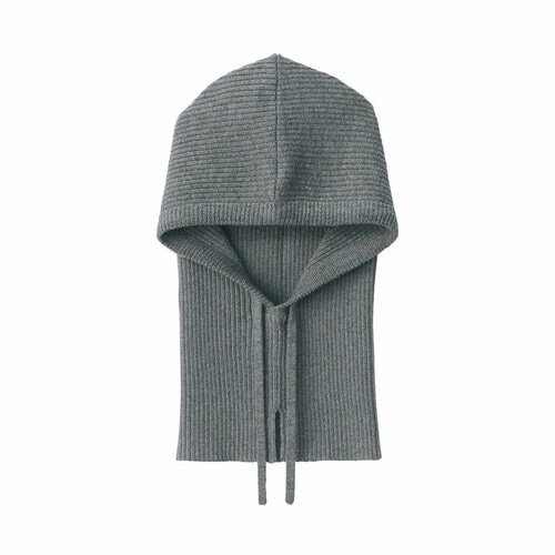 首のチクチクを抑えたメリノウール混 バラクラバ