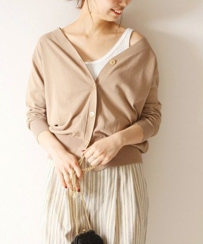 Spick and Span - ICE COTTON Vカーディガン ¥11,880（税込）