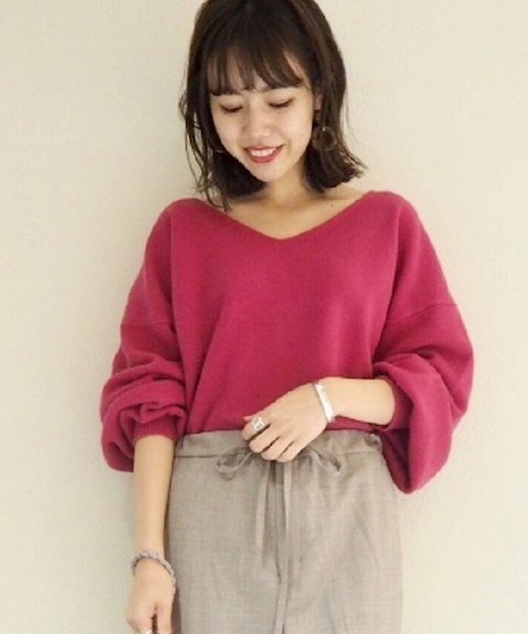 Spick and Span - PURE CASHMERE クルーネック ¥12,960（税込）