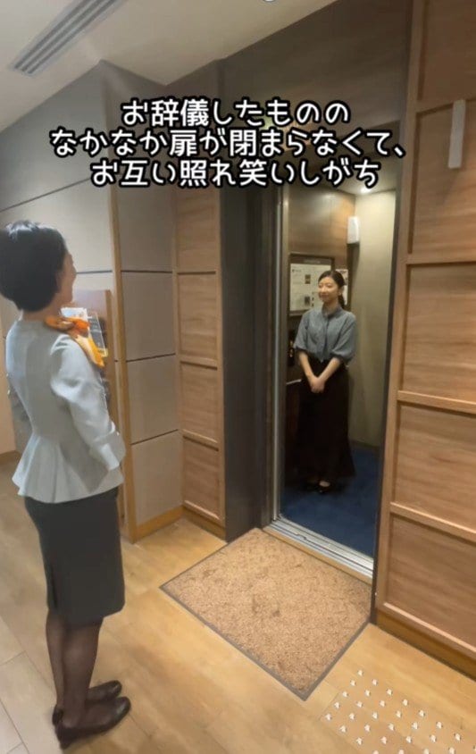 出所：@superhotel_official「スーパーホテルがお届けするホテルあるあるスタッフver. あ、まだだった」